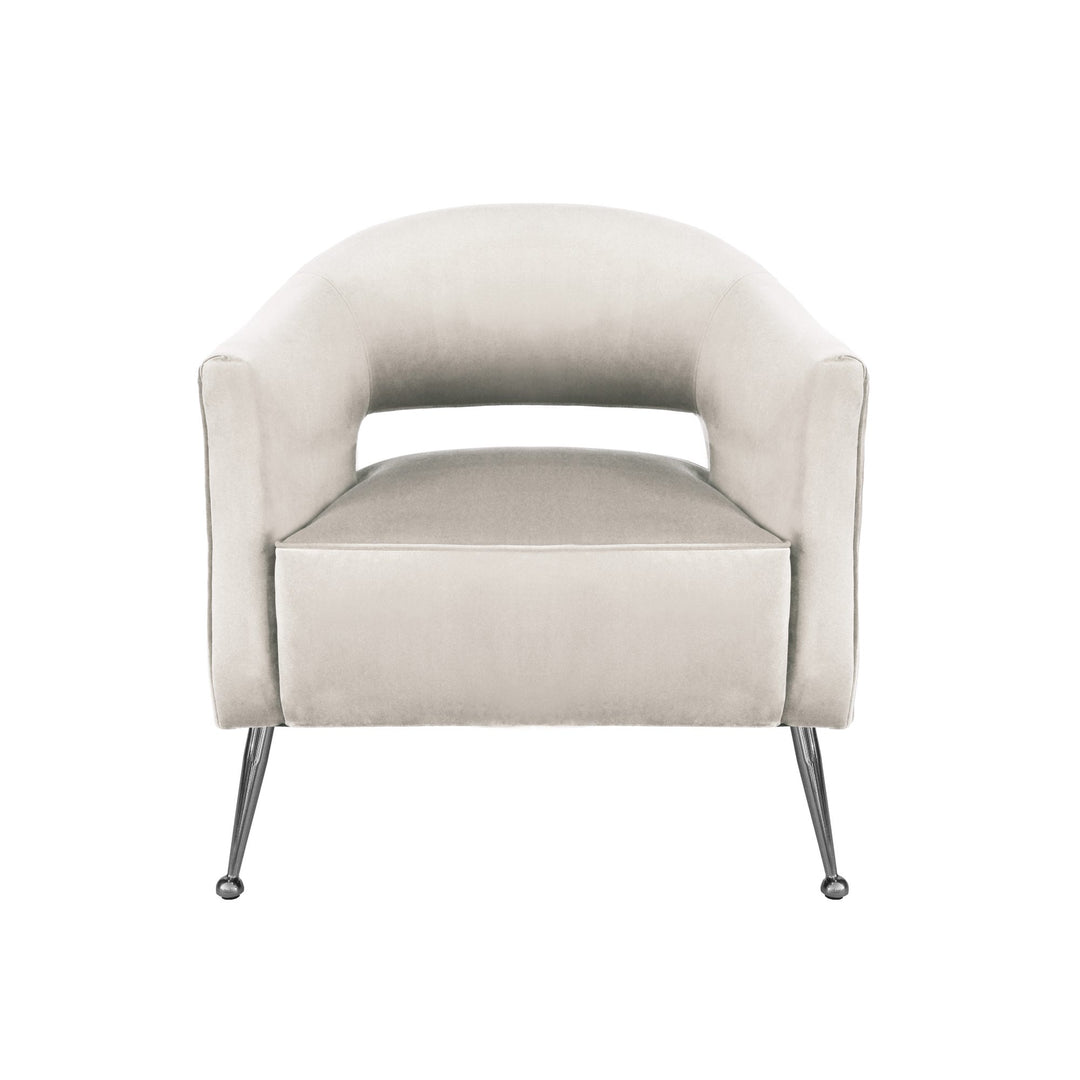 Oliver Armchair Grey Velvet