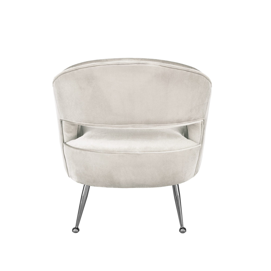 Oliver Armchair Grey Velvet