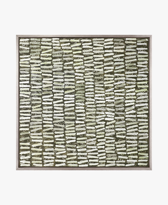 Dhaagun Earth VI framed aboriginal canvas art – view 4