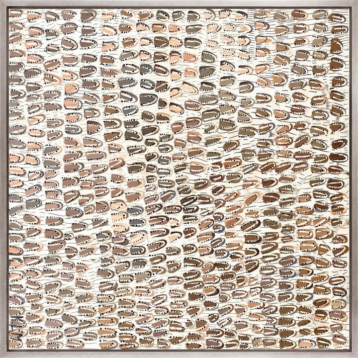Dhaagun Earth X framed aboriginal canvas art