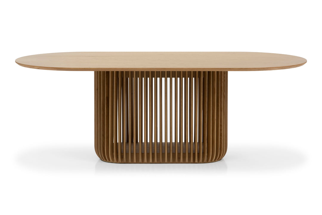 CDT10670-CU 2.2m Oval Dining Table - Natural