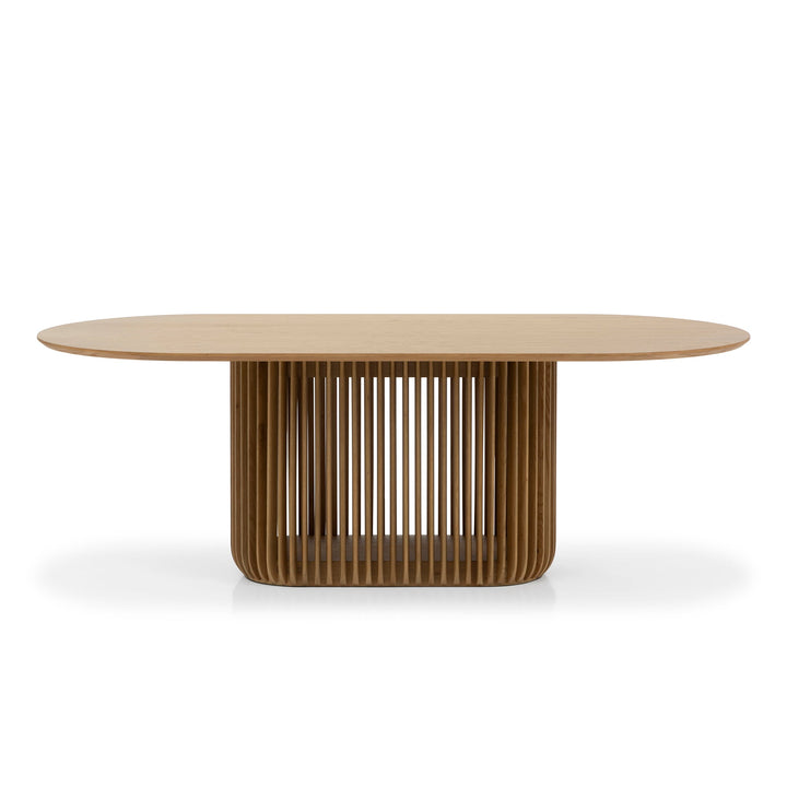 CDT10670-CU 2.2m Oval Dining Table - Natural