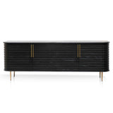 Domani 2.2m Buffet Unit Textured Espresso Black