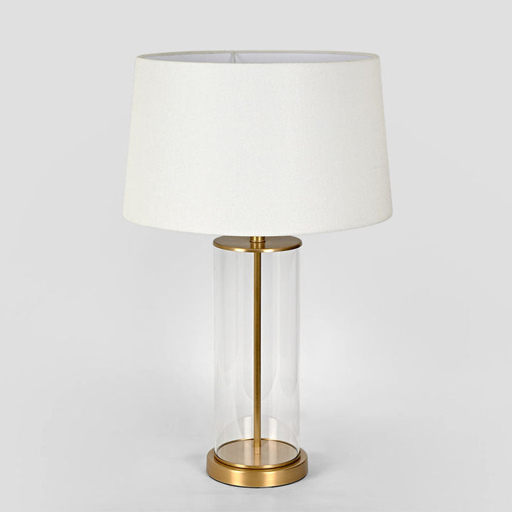 Iris Glass Table Lamp Base Antique Brass- Base Only