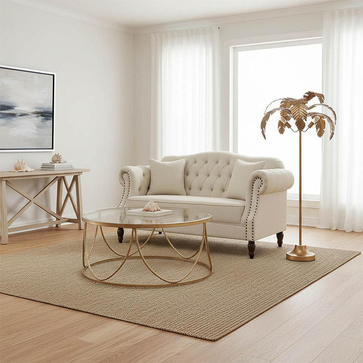Palais Round Coffee Table Gold