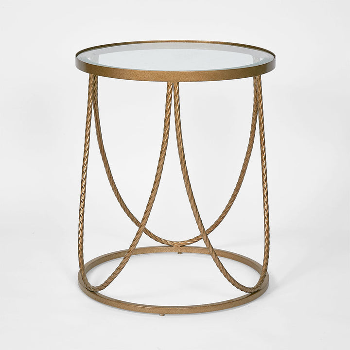 Palais Round Side Table Gold