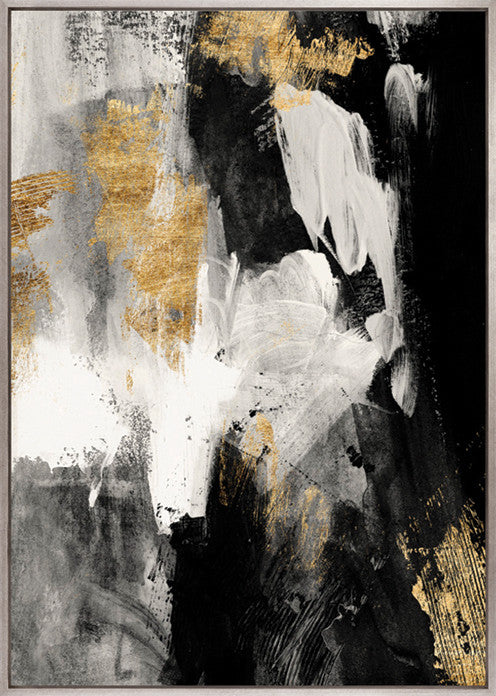 Shards Of Light II Platinum hand-finished canvas artwork