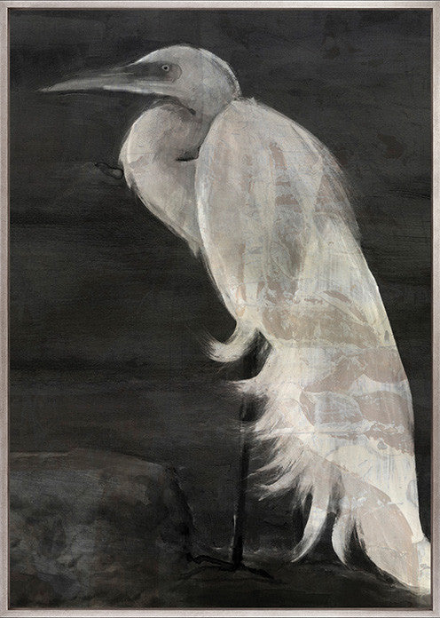 Woodbourne Majestic Bird I Platinum hand-finished canvas artwork