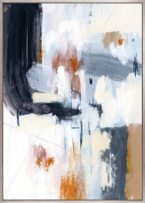 Anibou Light II Platinum hand-finished canvas artwork
