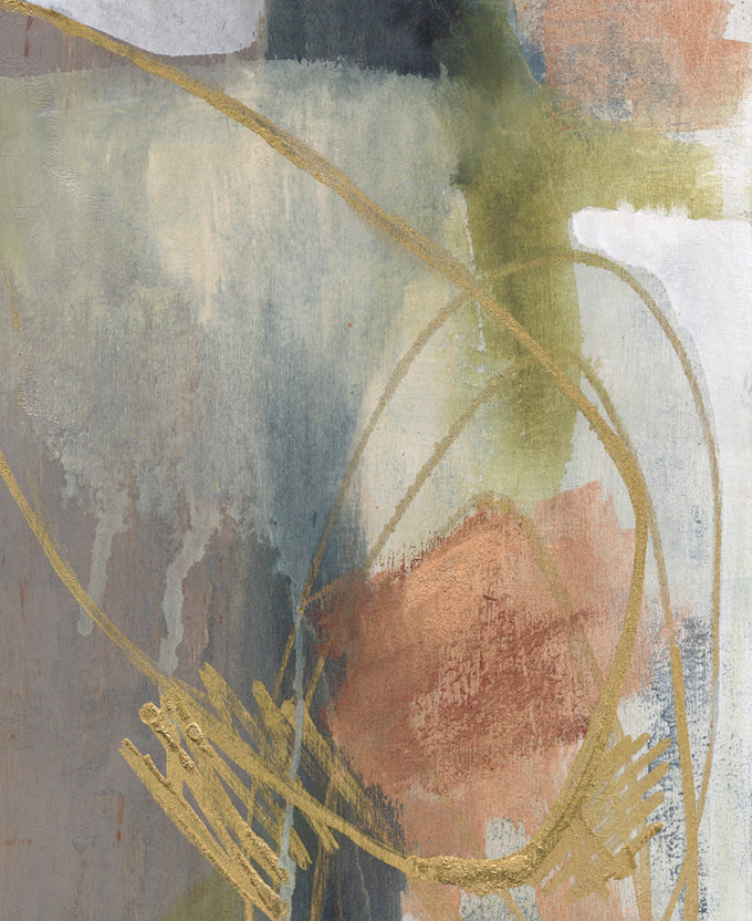 Sonesta Abstract II Platinum hand-finished canvas artwork – view 3