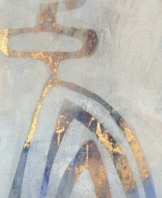 Nomadic Echoes I Platinum hand-finished canvas artwork – view 3