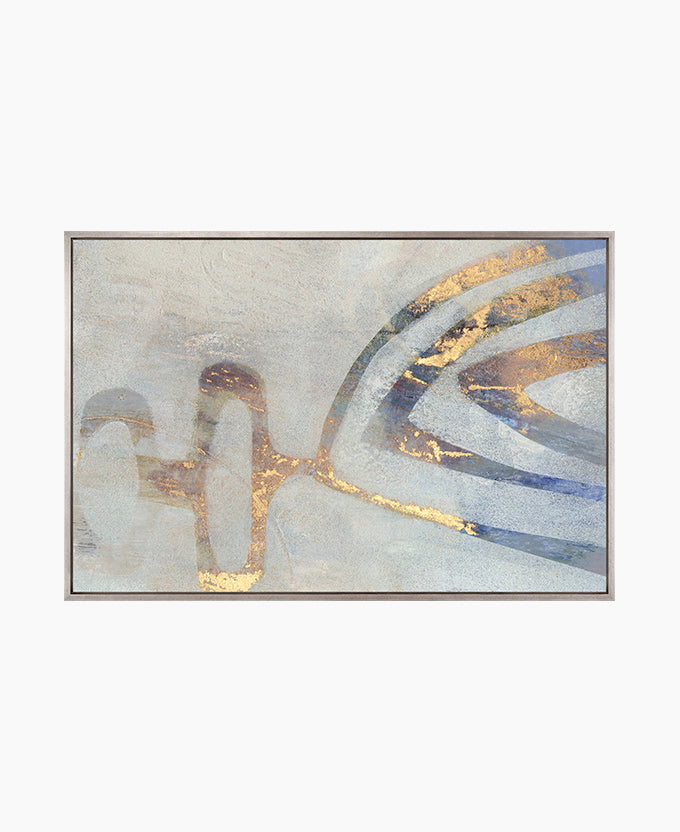 Nomadic Echoes I Platinum hand-finished canvas artwork – view 4