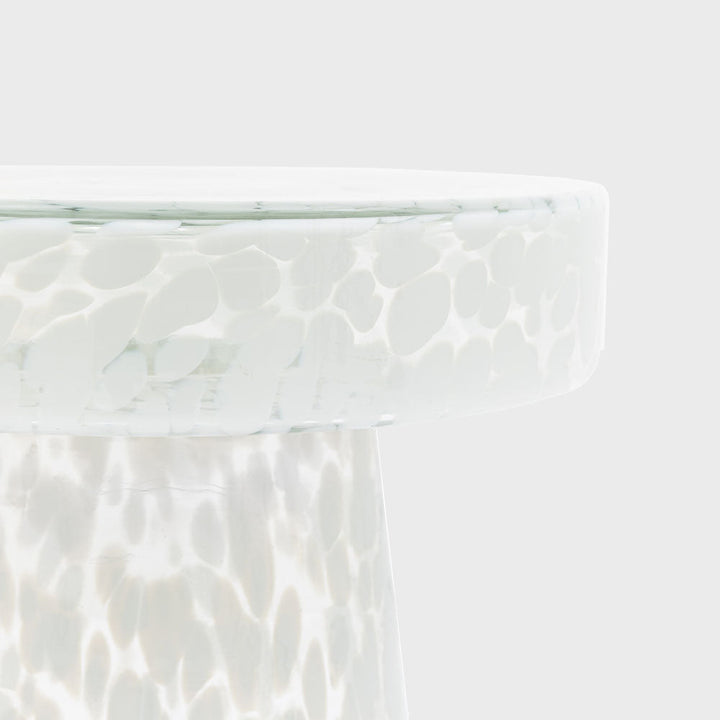 Murano Side Table White 395x395x465mm