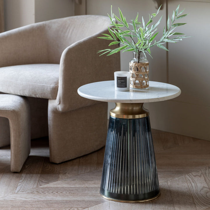 Seville Side Table Blue 460x460x460mm