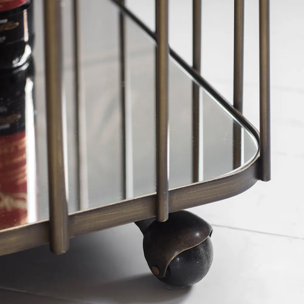 Verona Brass Drinks Trolley