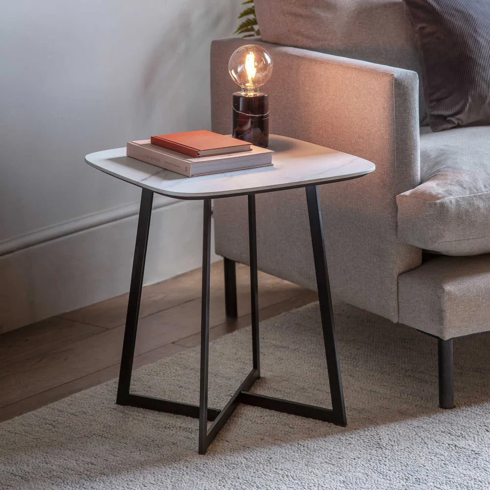 Ascot Marble Side Table