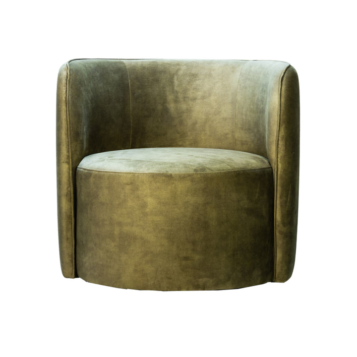 Aubrey Swivel Chair Moss Velvet