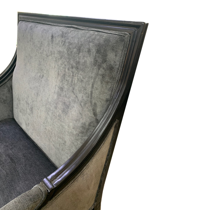 Hampton Pewter Velvet Chair