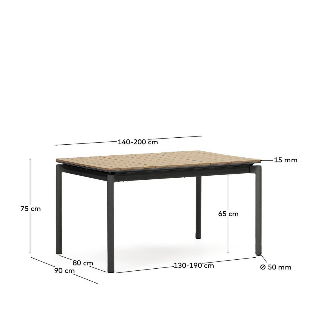 Cayman 140-200cm Extendable Table