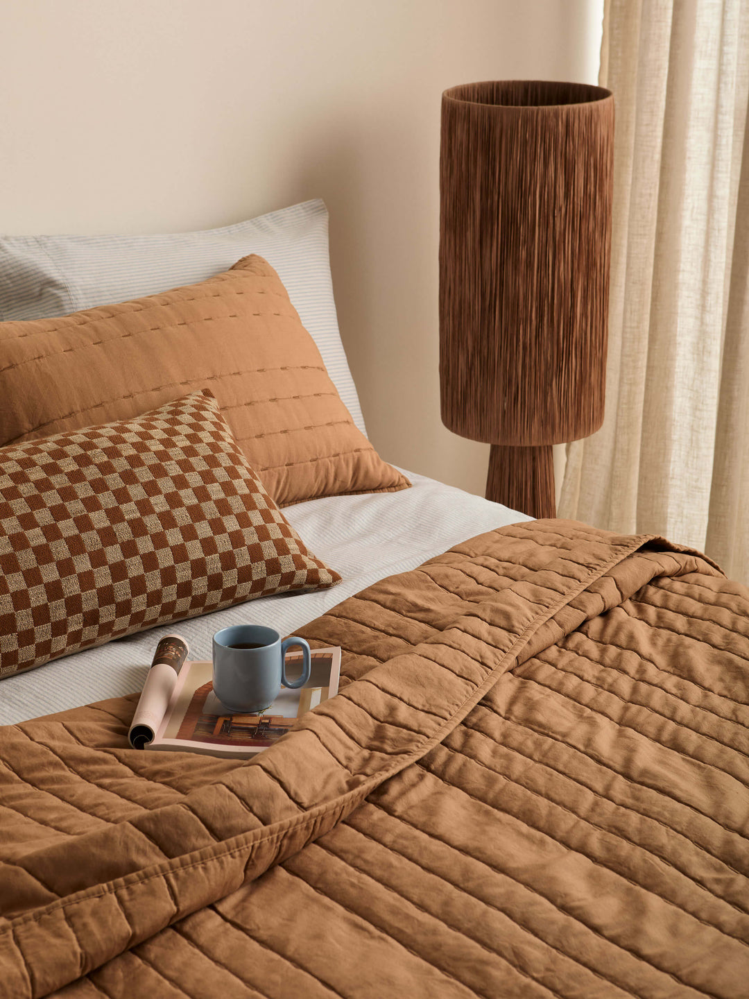 Celeste Sky Linen & Cotton Sheet Set