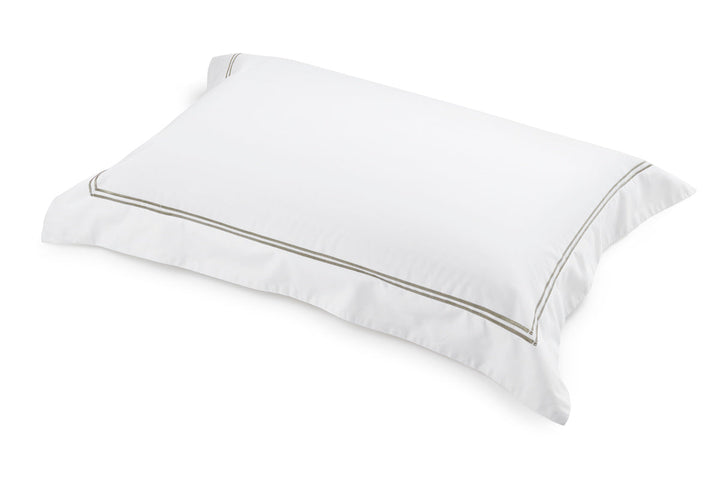 Classique pewter King pillowcases, view 4
