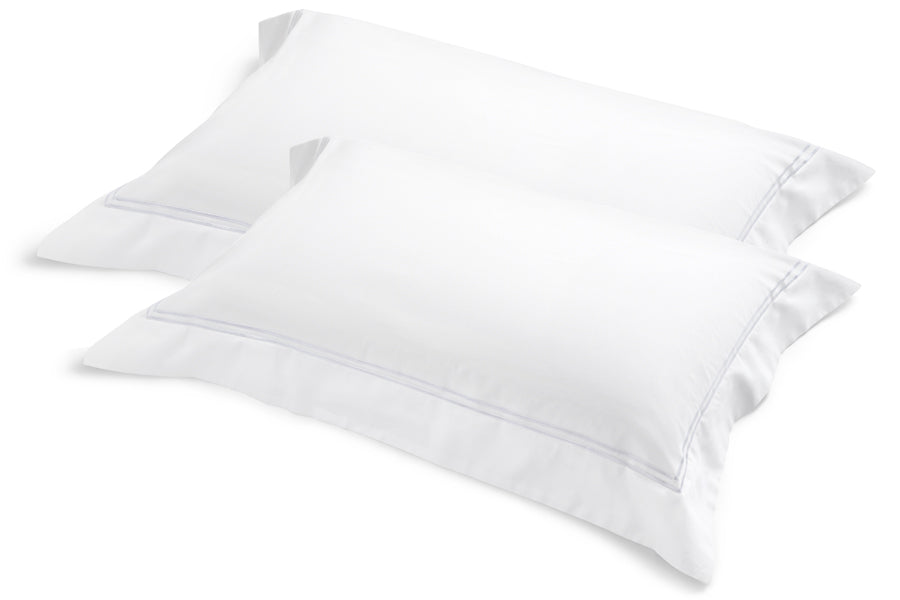 Classique white tailored pillowcases