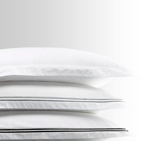 Classique pewter King pillowcases, view 5