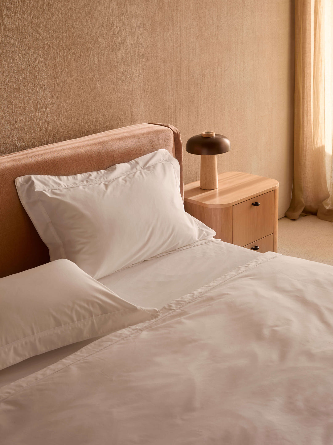 Grosgrain White Egyptian Cotton Duvet Cover Set