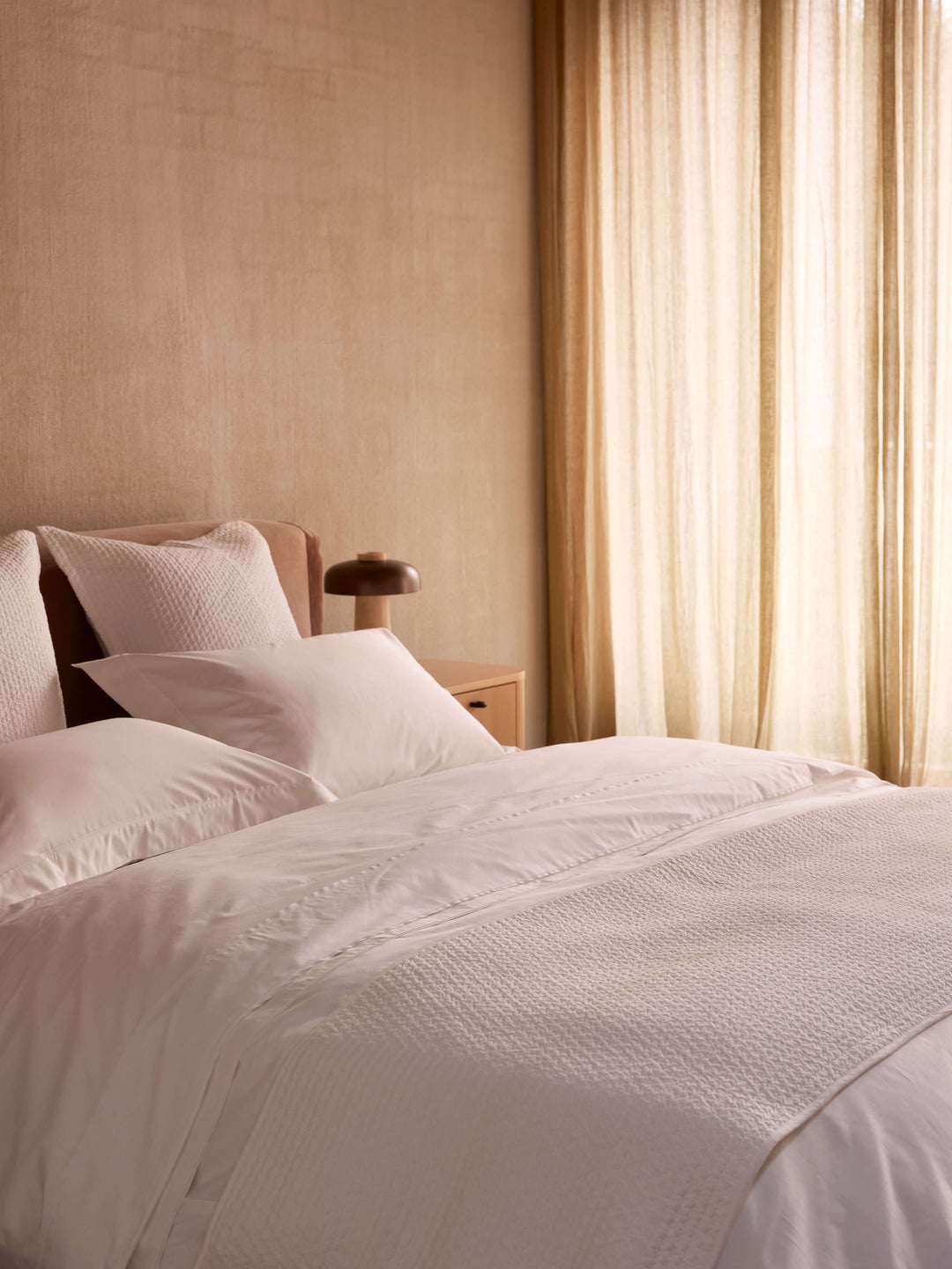 Grosgrain White Egyptian Cotton Tailored Pillowcases