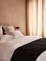 Aspen Black Pure Cotton Bed Runner
