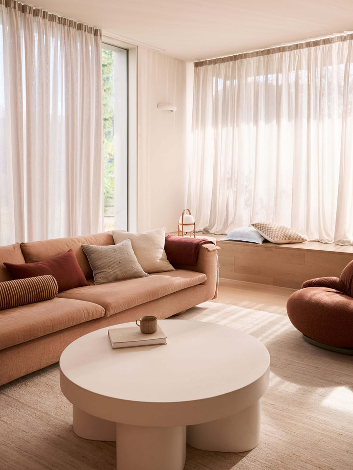 Matteo Chalk Wool & Silk Cushion
