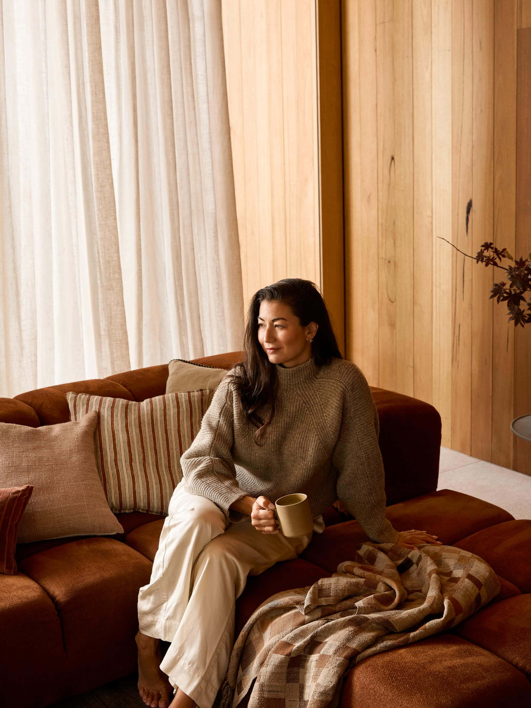 August Wool & Silk Throw