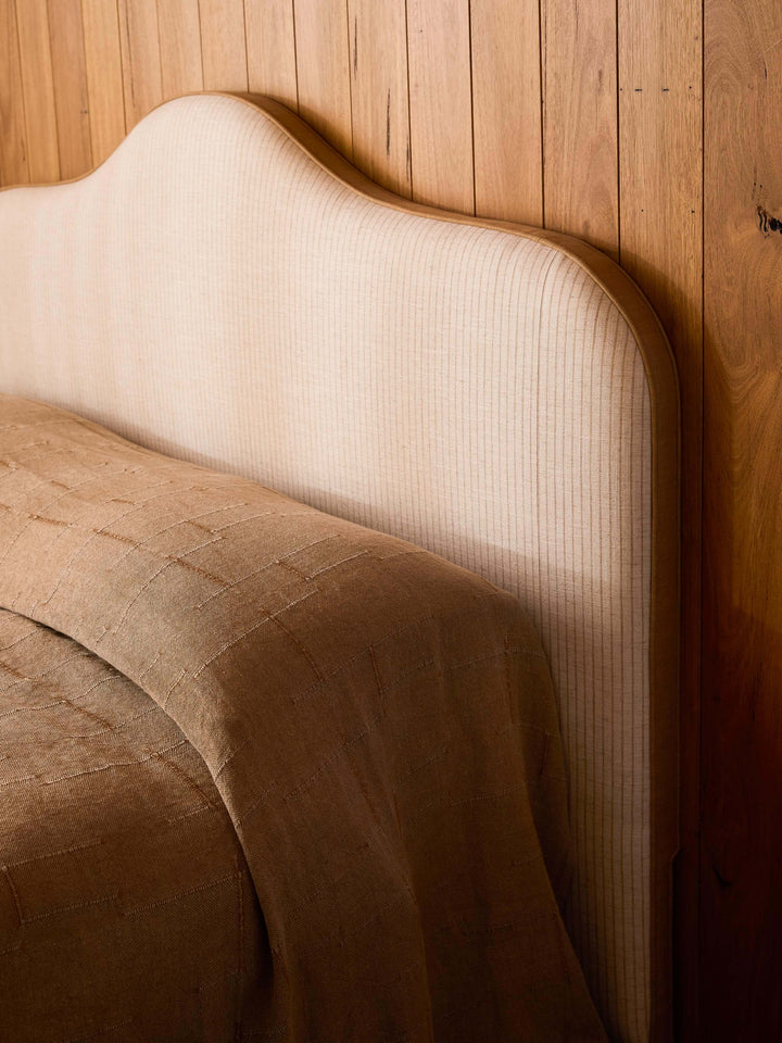 Palermo Caramel French Linen Bedcover
