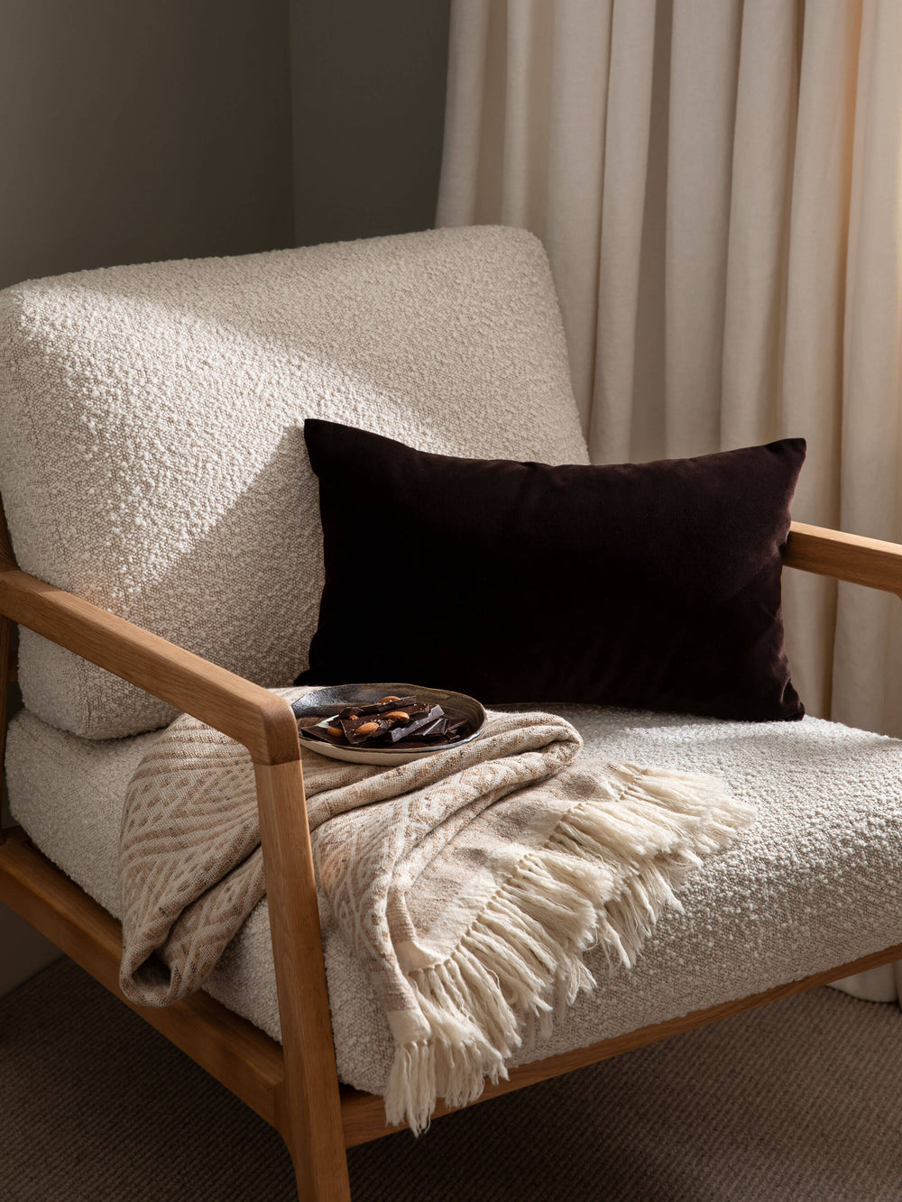 Etro Chocolate Mini Velvet Cushion