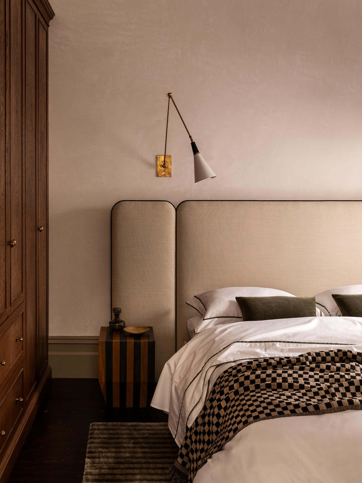 Grosgrain Olive Egyptian Cotton Tailored Pillowcases