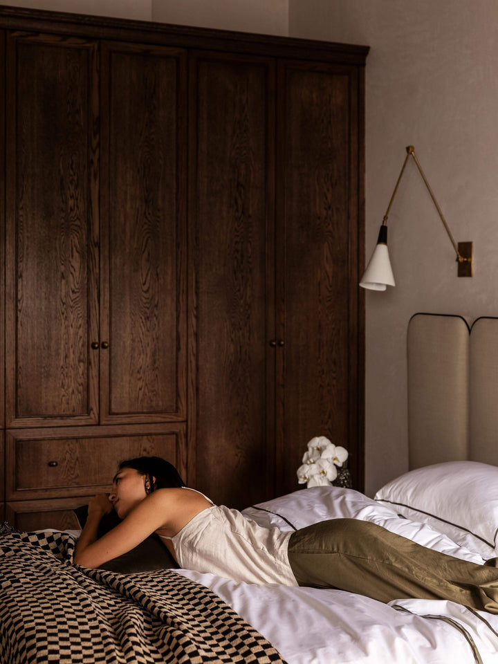 Matteo Black Wool & Silk Throw