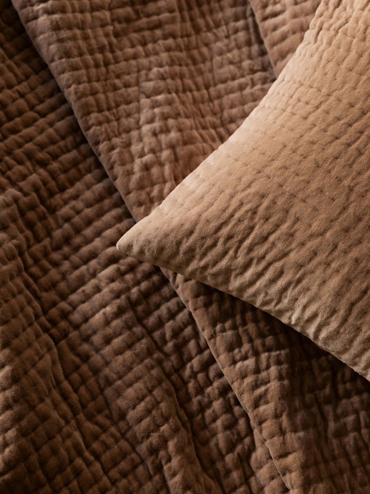 Cino Cacao Cotton Velvet Pillowcases