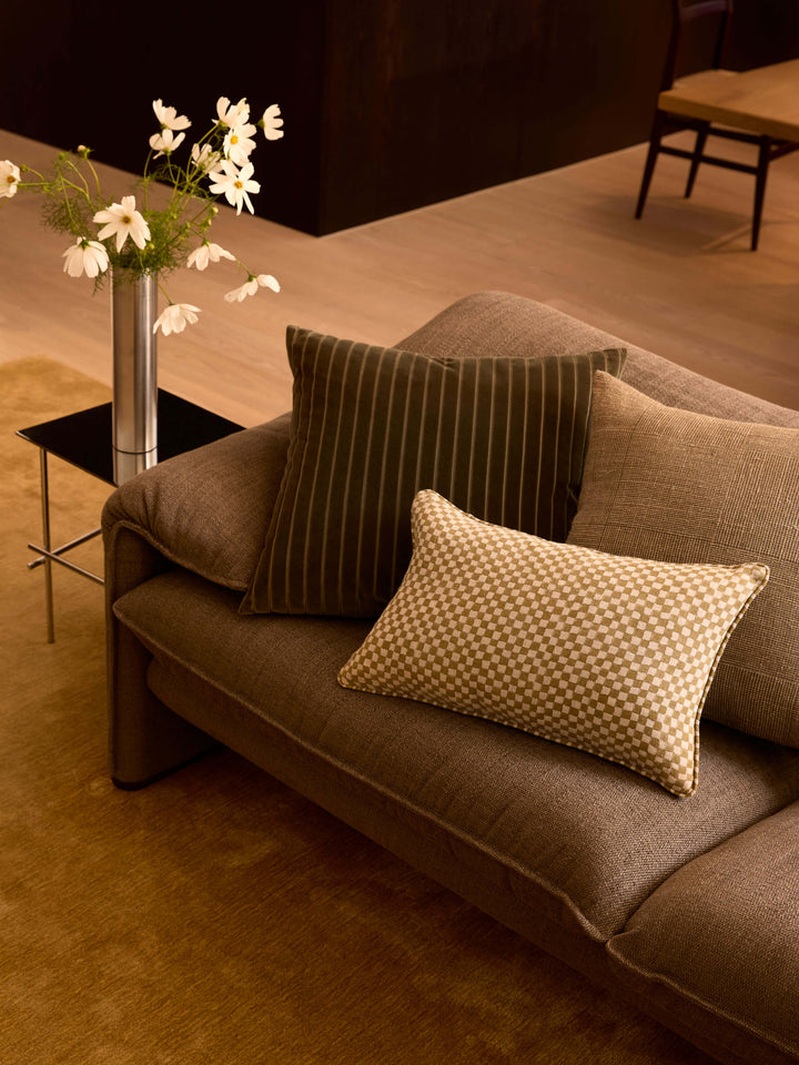 Easton Olive Velvet Cushion