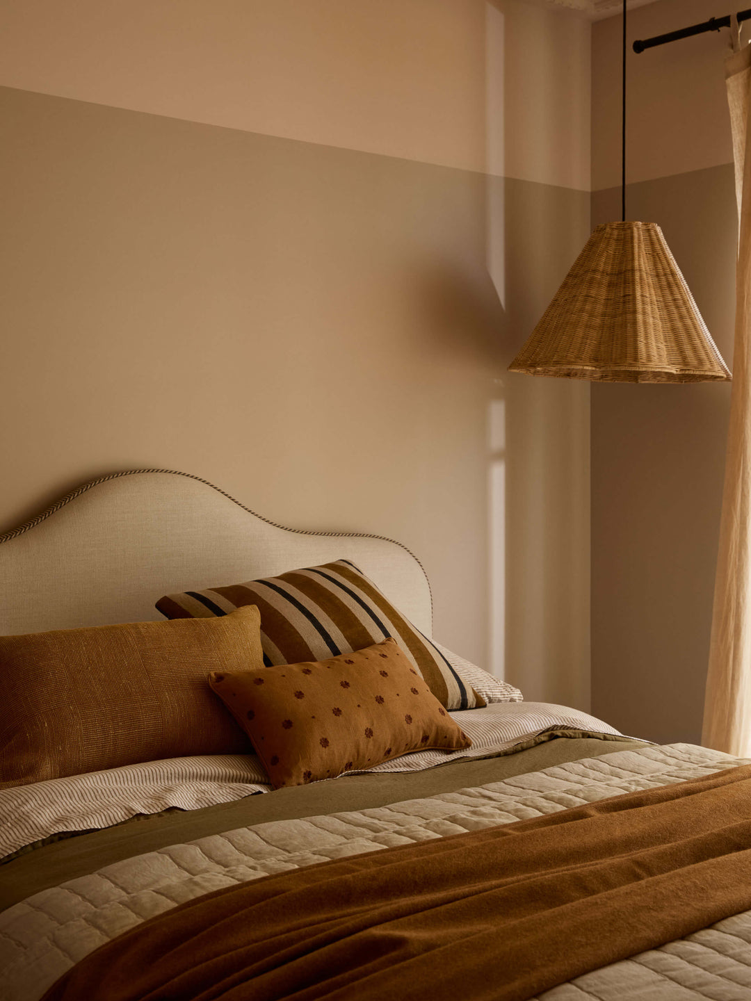 Camille Caramel/Latte Australian Wool Throw