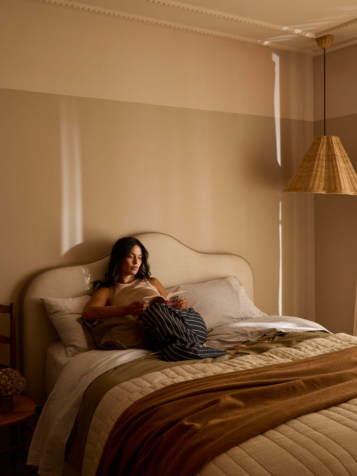 Celeste Khaki Linen & Cotton Pillowcases