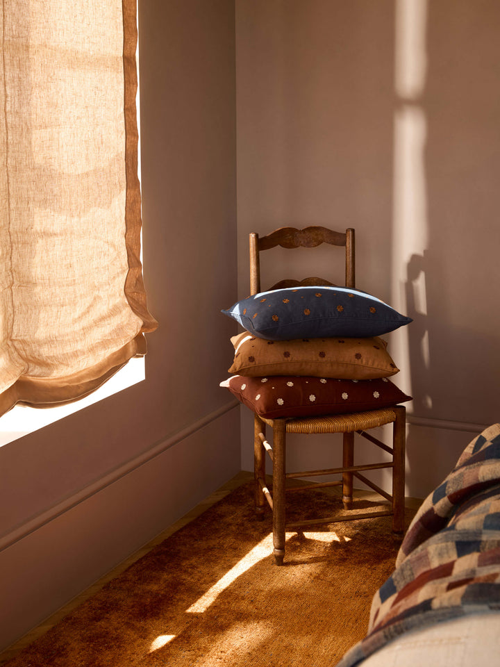 Bonita Toffee Pure Linen Cushion