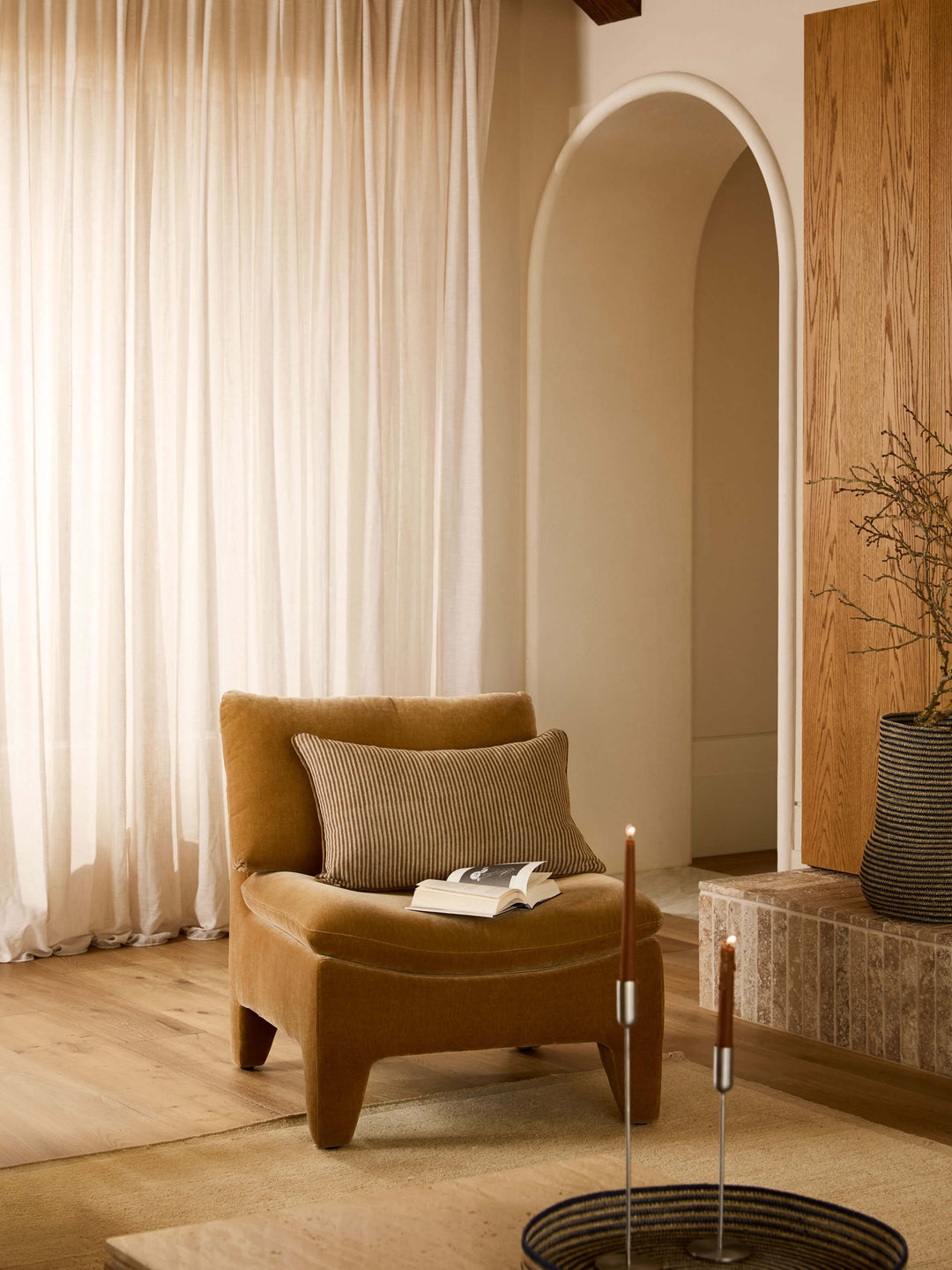 Lottie Bronze Reversible Linen Cushion