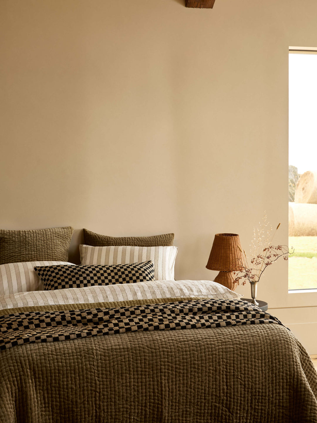 Matteo Black Wool & Silk Throw