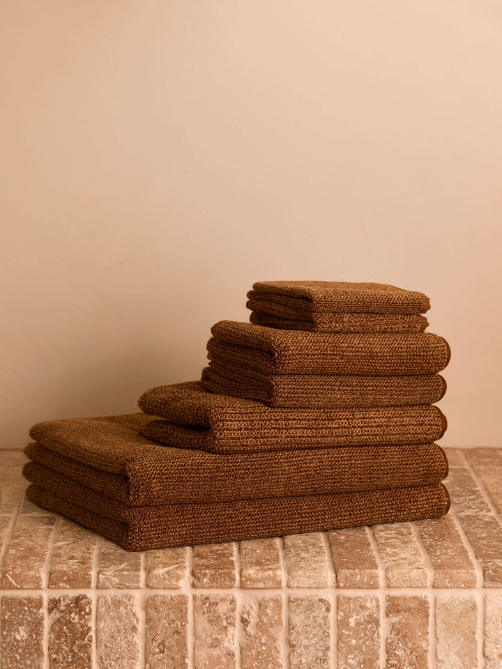 Tweed Brulee Towels