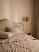 Celeste Khaki Linen & Cotton Sheet Set