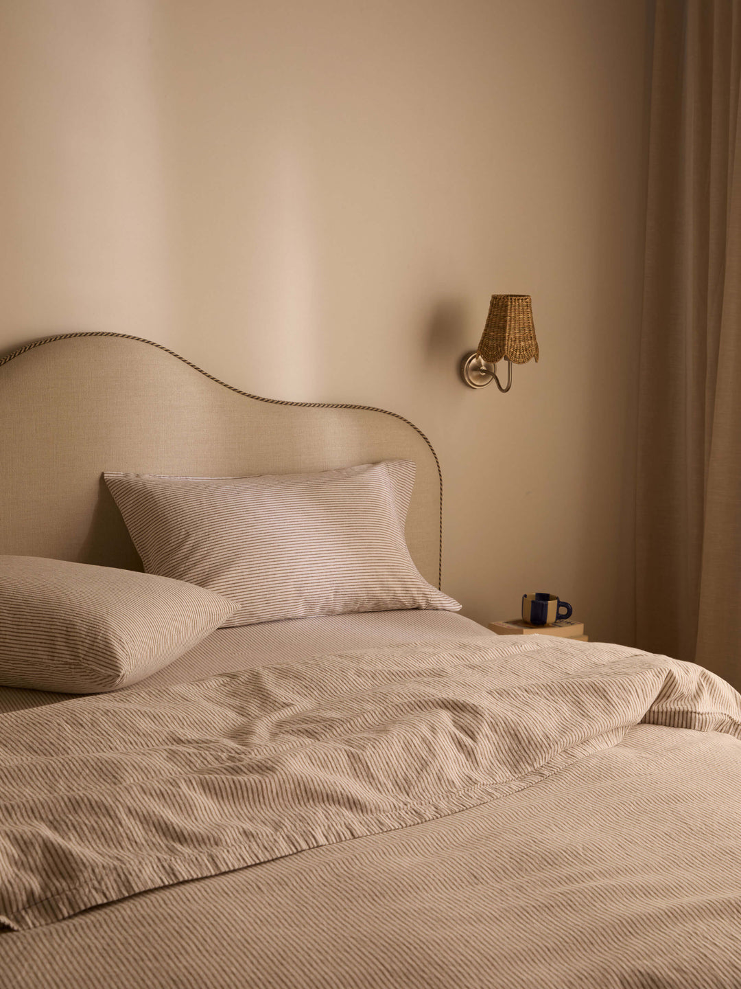 Celeste Khaki Linen & Cotton Duvet Cover Set