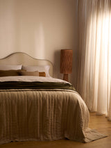 Kemble Oatmeal Linen & Cotton Quilt
