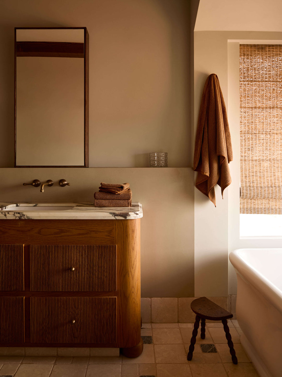 Tweed Brulee Towels