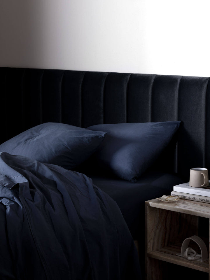 Nordic Navy Portuguese Cotton Pillowcases