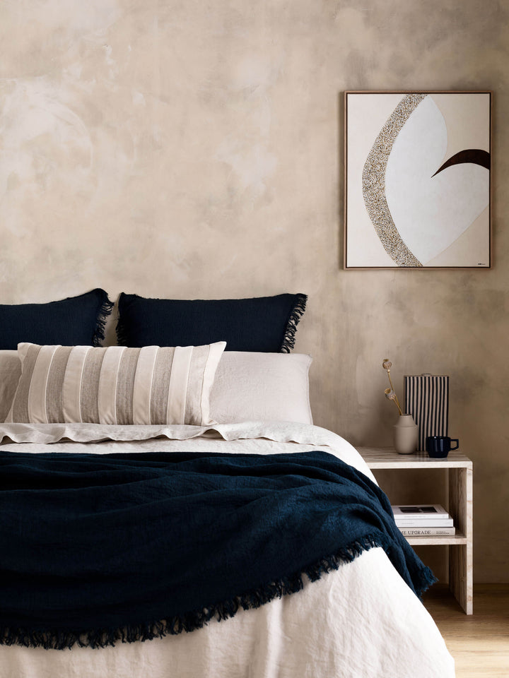 Mondo Oatmeal Organic French Linen Duvet Cover Set